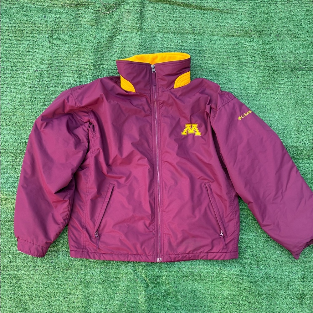 Columbia Minnesota Golden Gophers Maroon Jacket with Gold Highlights